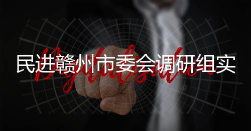项目市委实地赣州赣州调研民进会调餐厨研组